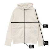 DRESSTERIOR D刺繍 Dパーカー 裏起毛フルジップ サイズ4 パーカー オフホワイト レディース ドレステリア【中古】6-1003T∞