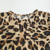 Ray Beams シアー プリント クルーネック Tシャツ 定価9000円 レオパード カットソー ロンＴ 25SS ブラウン ブラック レディース レイビームス【中古】6-0401M♪