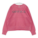 HOLIDAY OFFICE UNIFORM SWEAT 染め加工 トレーナー スウェット ピンク レディース ホリデイ【中古】6-0709M∞