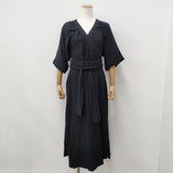 AKTE アクテ 12010422 カシュクール コットン ワンピース ブラック レディース【中古】6-0525S◎