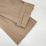 Deuxieme Classe Elegant パンツ 定価32000円 ウール センタープレス パンツ ベージュ レディース ドゥーズィエムクラス【中古】6-1003T∞