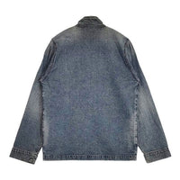 A.P.C. スタンドカラー ジップアップブルゾン 加工デニム サイズS