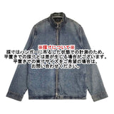 A.P.C. スタンドカラー ジップアップブルゾン 加工デニム サイズS デニムジャケット ブルー レディース アーペーセー【中古】6-0718M∞