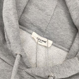CELINE back logo print hoodie 2Y005917G サイズL プルオーバー パーカー グレー メンズ セリーヌ【中古】6-0610M∞