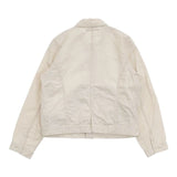 Vlas Blomme juni リネンコットンワークブルゾン コルトレイクリネン ジャケット ベージュ レディース ヴラスブラム【中古】6-0521M∞