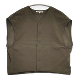 Vlas Blomme Hazy Cotton Linen ケープジレ ベスト 定価24200円 13120054 ベスト 24SS カーキ レディース ヴラスブラム【中古】6-0513M∞
