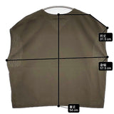 Vlas Blomme Hazy Cotton Linen ケープジレ ベスト 定価24200円 13120054 ベスト 24SS カーキ レディース ヴラスブラム【中古】6-0513M∞