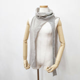 Vlas Blomme ウールカシミヤ ネックウォーマー ストール 定価17600円 カシミア 11602113 スヌード グレージュ レディース ヴラスブラム【中古】6-0903T◎