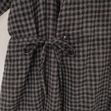 pas de calais リファインギンガムチェック コート 定価42900円 コート チャコールグレー レディース パドカレ【中古】6-1003T∞