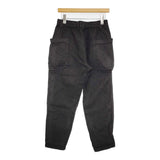 sage de cret ウールリネン9分丈ワークパンツ 定価29700円 サイズS イージー パンツ ブラック メンズ サージュデクレ【中古】6-0512G♪