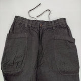 sage de cret ウールリネン9分丈ワークパンツ 定価29700円 サイズS イージー パンツ ブラック メンズ サージュデクレ【中古】6-0512G♪
