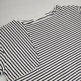 RaPPELER ボーダー サイドジップ 長袖Ｔシャツ カットソー ロンＴ ホワイト ネイビー レディース ラプレ【中古】6-0709M∞