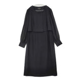 Madame Hiroko N.U.I.T スタンドカラーJKとワンピ ストールの3点セット 定価20000円 ブラックフォーマル セットアップ ブラック レディース マダムヒロコ【中古】6-0709M∞