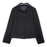 Madame Hiroko N.U.I.T スタンドカラーJKとワンピ ストールの3点セット 定価20000円 ブラックフォーマル セットアップ ブラック レディース マダムヒロコ【中古】6-0709M∞