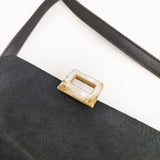 GIANNI NOTARO RAFFINATA by Gianni Notaro フラップショルダー イタリア製 ショルダーバッグ ブラック レディース ジャンニノターロ【中古】6-0712G∞
