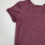 patagonia 45605 W's Capilene 1 Silkweight Stretch T-Shirt ストレッチ S 半袖Ｔシャツ カットソー ワインレッド レディース パタゴニア【中古】6-0608S∞