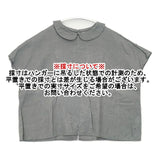 fog linen work itonowa Life別注 丸襟 リネン フレンチスリーブ 定価17600円 ブラウス シャツ グレー レディース フォグリネンワーク【中古】6-0608S∞