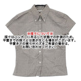 Paul Smith woman コットン 40 ボタンダウン 総柄 半袖シャツ グレー レディース ポール・スミス【中古】6-0608S∞