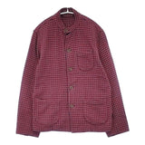 45R/45rpm コットン 千鳥格子 フランネルシャツ サイズ2 ジャケット レッド レディース フォーティーファイブアールピーエム【中古】6-1003T∞