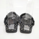 DRIES VAN NOTEN レザー サイズ36 フラット サンダル ブラック レディース ドリスヴァンノッテン【中古】6-0331S◎