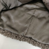 IENA 未使用品 TISSAVELカーリージレ 定価27500円 フェイクファー ベスト 25AW グレー レディース イエナ【中古】6-0401T♪