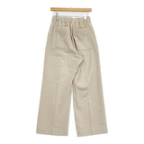 POSTELEGANT Cotton Wool Pajama Pants サイズL 定価45100円 コットンウール イージー ワイド パンツ 24AW ベージュ レディース ポステレガント【中古】6-0916T♪