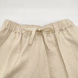 POSTELEGANT Cotton Wool Pajama Pants サイズL 定価45100円 コットンウール イージー ワイド パンツ 24AW ベージュ レディース ポステレガント【中古】6-0916T♪