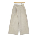 JOURNAL STANDARD L'essage リネンワイドパンツ サイズ36 パンツ ベージュ レディース ジャーナルスタンダードレサージュ【中古】6-0507M∞