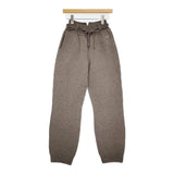 unfil 未使用品 ラムズウール ベルテッドニットパンツ 定価28600円 WVFL-UW119 25AW ブラウン ダークモカ レディース アンフィル【中古】6-0401T♪