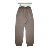 unfil 未使用品 ラムズウール ベルテッドニットパンツ 定価28600円 WVFL-UW119 25AW ブラウン ダークモカ レディース アンフィル【中古】6-0401T♪