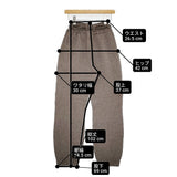 unfil 未使用品 ラムズウール ベルテッドニットパンツ 定価28600円 WVFL-UW119 25AW ブラウン ダークモカ レディース アンフィル【中古】6-0401T♪