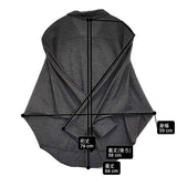 GALERIE VIE ウォッシャブルウールジャージー ドルマンスリーブシャツ 定価29700円 長袖シャツ 25AW チャコールグレー レディース ギャルリーヴィー【中古】6-0401T♪
