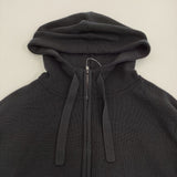 MARGARET HOWELL WASHABLE MERINO KNITWEAR サイズM ウールニットパーカー ベスト 25AW ブラック メンズ マーガレットハウエル【中古】6-0328T♪