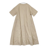 45R/45rpm シャツチノDRESS 定価33000円 半袖ドレス コットン ワンピース ベージュ レディース フォーティーファイブアールピーエム【中古】6-0608S∞