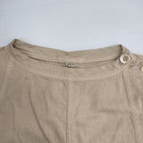 45R/45rpm シャツチノDRESS 定価33000円 半袖ドレス コットン ワンピース ベージュ レディース フォーティーファイブアールピーエム【中古】6-0608S∞