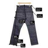 STUSSY 赤耳 裾チェーンステッチ 革パッチ ジーンズ サイズ28 デニムパンツ ネイビー メンズ ステューシー【中古】6-0610G∞