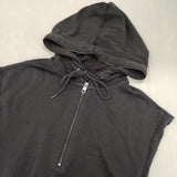 DIESEL ノースリーブスウェットパーカー ベスト ブラック レディース ディーゼル【中古】6-0718M∞