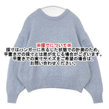 URBAN RESEARCH DOORS ハミルトンウールクルーワイドプルオーバー セーター ニット ライトブルー レディース アーバンリサーチドアーズ【中古】6-1012T∞