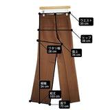 Mame Kurogouchi High Waisted Center Creased Suit Trousers 定価46200円 ハイウエスト パンツ ブラウン レディース マメクロゴウチ【中古】6-0513G∞