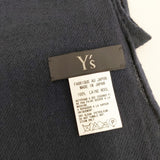 Y's チェック ウール 大判 YD-L19-193 ストール レッド ネイビー レディース ワイズ/Yohji【中古】6-0903T◎