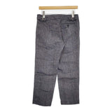 MARGARET HOWELL 578-143404 ヘリンボーン リネン パンツ グレー レディース マーガレットハウエル【中古】6-0718G∞
