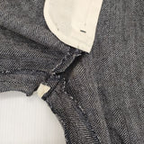 MARGARET HOWELL 578-143404 ヘリンボーン リネン パンツ グレー レディース マーガレットハウエル【中古】6-0718G∞
