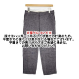 MARGARET HOWELL 578-143404 ヘリンボーン リネン パンツ グレー レディース マーガレットハウエル【中古】6-0718G∞
