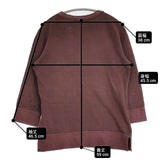 45R/45rpm スウェット サイズ3 Ｔシャツ カットソー ワインレッド レディース フォーティーファイブアールピーエム【中古】6-0708M∞