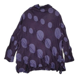 慈雨 シャーリング 11122141 長袖Ｔシャツ カットソー ロンＴ パープル レディース ジウ【中古】6-0517M∞