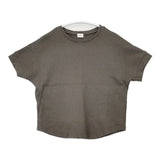 URBAN RESEARCH DOORS コットンリネン針抜きプルオーバー DR45-21E125 半袖Ｔシャツ カットソー カーキ レディース アーバンリサーチドアーズ【中古】6-0608S∞