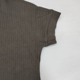 URBAN RESEARCH DOORS コットンリネン針抜きプルオーバー DR45-21E125 半袖Ｔシャツ カットソー カーキ レディース アーバンリサーチドアーズ【中古】6-0608S∞