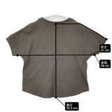 URBAN RESEARCH DOORS コットンリネン針抜きプルオーバー DR45-21E125 半袖Ｔシャツ カットソー カーキ レディース アーバンリサーチドアーズ【中古】6-0608S∞