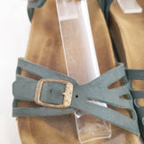 BIRKENSTOCK Bali バリ ナロー幅 23cm アンクルベルト サンダル グリーン レディース ビルケンシュトック【中古】6-0413S◎