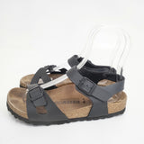 BIRKENSTOCK Rio リオ ナロー幅 23cm アンクルベルト サンダル ブラック レディース ビルケンシュトック【中古】6-0413S◎